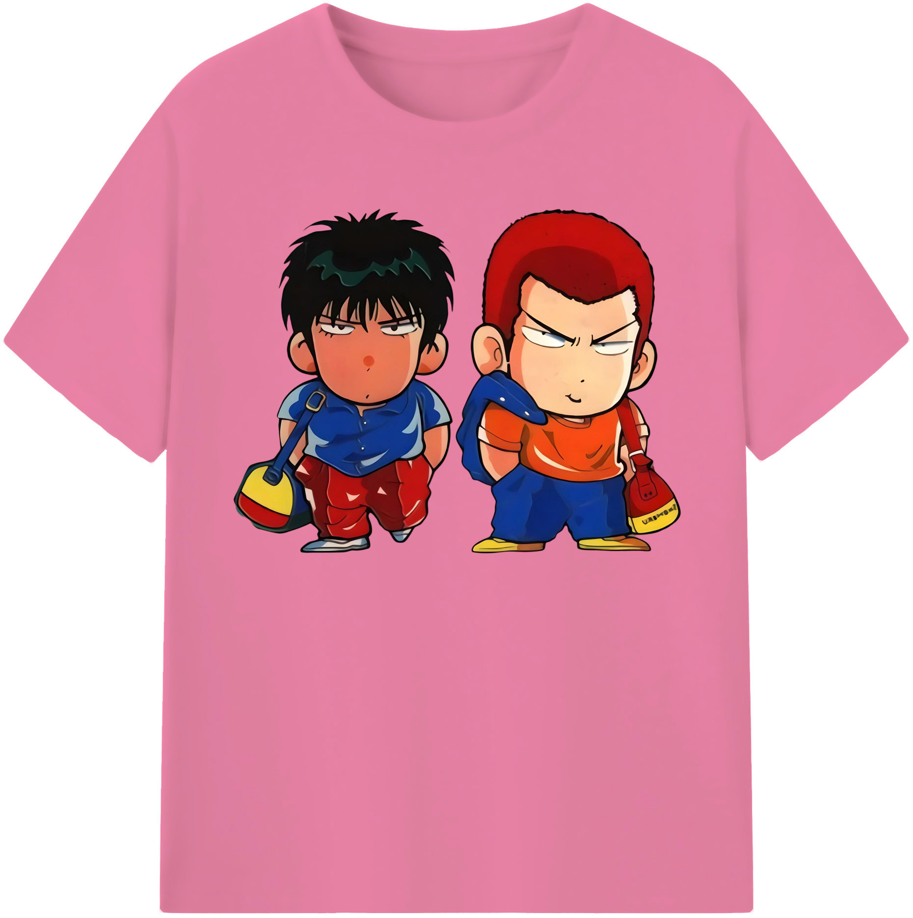 SLAM DUNK／スラムダンク 綿100％半袖Tシャツ（フロントプリント）